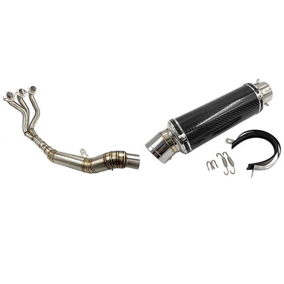 Motorcycle Full Systems Front Exhaust Mid Link Pipe For Yamaha XSR900 MT-09 For Tracer 900 GT MT09 FZ09 FJ 09