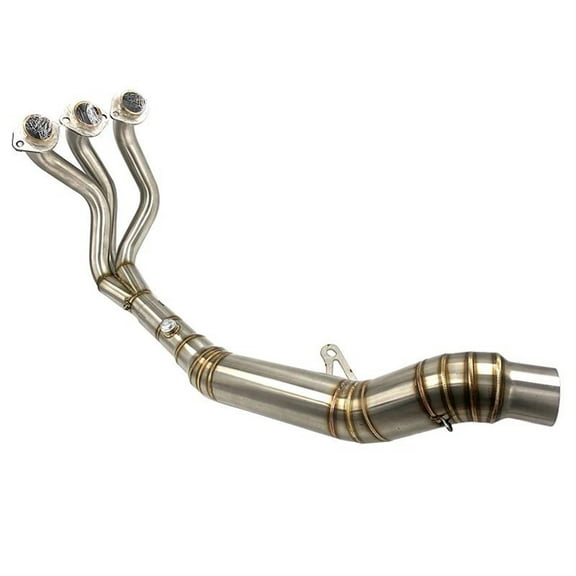 Motorcycle Full Systems Front Exhaust Mid Link Pipe For Yamaha XSR900 MT-09 For Tracer 900 GT MT09 FZ09 FJ 09