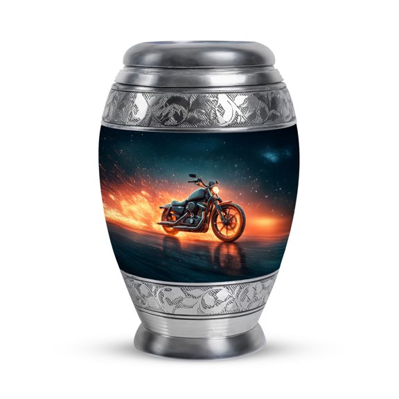 Motorcycle Funeral Urns for Adult Ashes Men and Women 3" - Adult Urns for Human Ashes Men - Small Memorial Cremains Containers