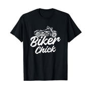 Motorcycle Funny Girls Chopper Race Biker Chick T-Shirt