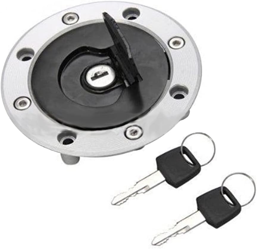 Motorcycle Gas Cap, Sovob Aluminum Motorcycle Fuel Lock Motorcycle Gas Tank Cover With 2 Keys Gasoline Cap For Motorcycles Compatible With S*U*Z*U*K*I