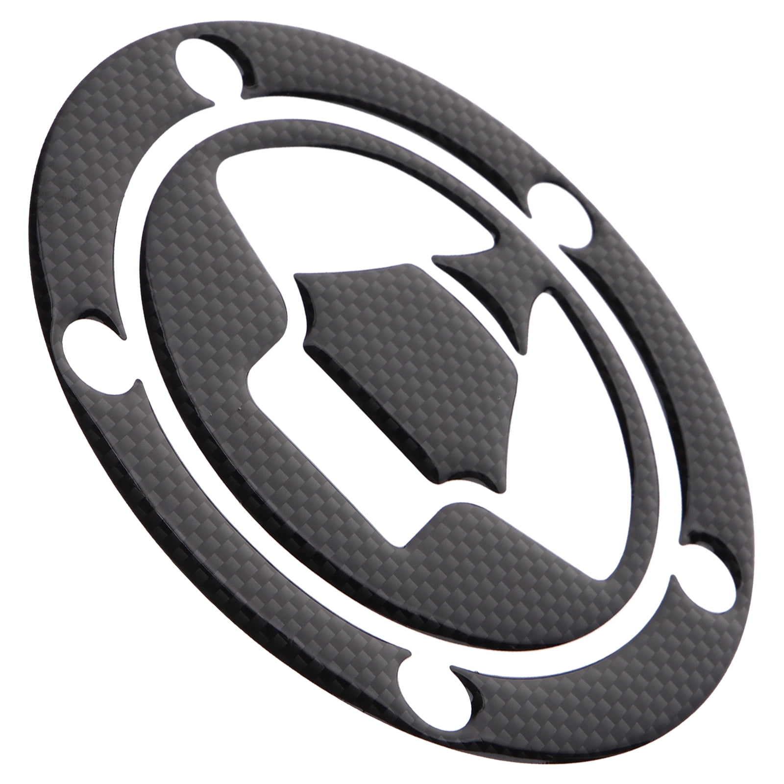Motorcycle Gas Tank Cap Sticker for Decoration Black Rubber Fashionable and Protective