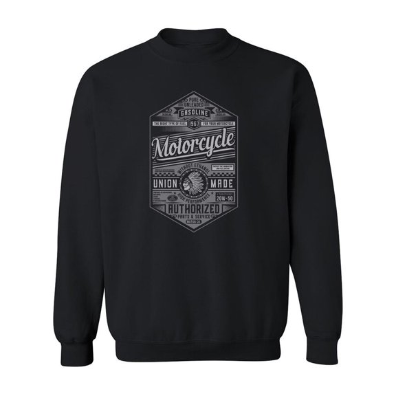 Motorcycle Gasoline. Sweatshirt Men -Image by Shutterstock, Male 5X-Large