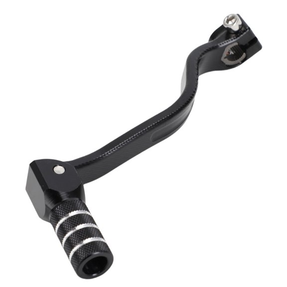 Motorcycle Gear Change Lever for KX85 KX100, Aluminum Alloy Replacement Part with Folding Toe Peg Clamp Mount End