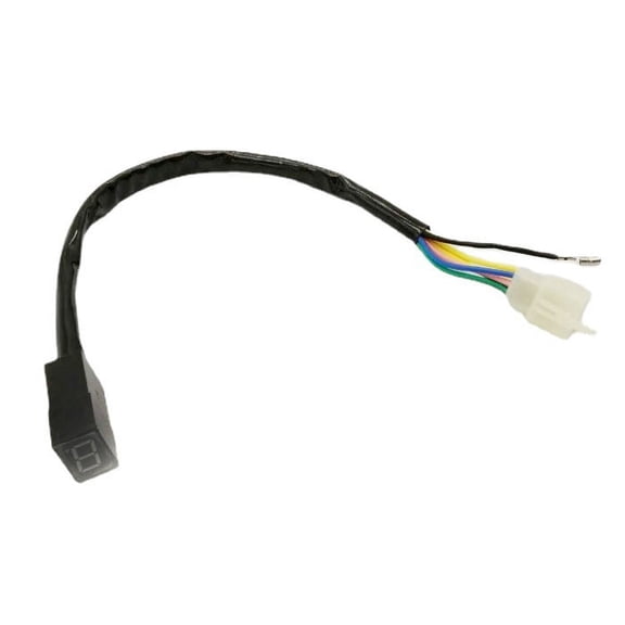 Motorcycle Gear Indicator Universal Motorcycle LED Digital Gear Indicator Clutch Lever Sensor Accessory 13.76X0.79X0.59in