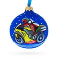 thumbnail image 1 of Motorcycle Glass Ball Christmas Ornament 3.25 Inches, 1 of 5