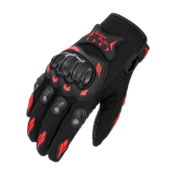 Motorcycle Gloves Breathable,Motorbike Gloves Anti-Slip With Good Grip Hard Knuckles Protection For Men Women Motocross, Cycling, Road Racing Red