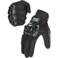 thumbnail image 1 of Motorcycle Gloves For Men And Women, Summer Breathable Mesh Gloves With Hard Knuckle Protection, Touchscreen Compatible Fingertips, Adjustable Wrist Strap For Riding, Cycling, Outdoor, 1 of 7