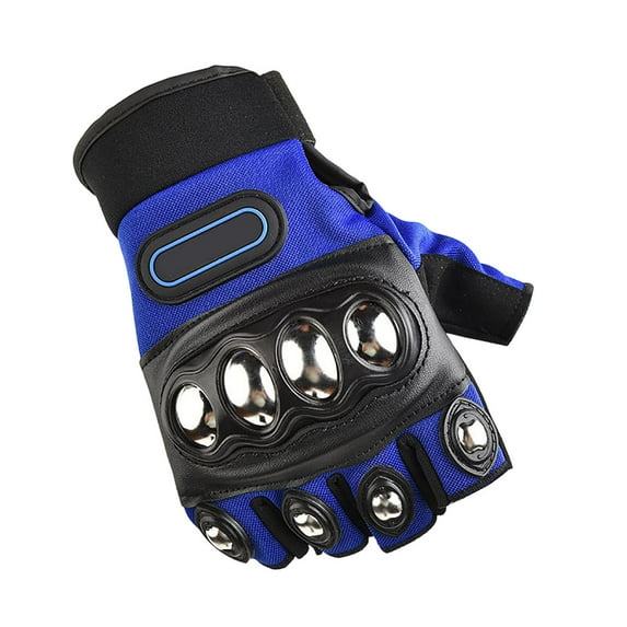 Motorcycle Gloves Outdoor Knuckle Motorcycle Motorbike Powersports Safety Gloves Steel Knuckle Touchscreen Glove (B)