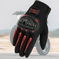thumbnail image 1 of Motorcycle Gloves Touchscreen Riding Gloves 9.5-10cm Palm Width Racing Motocross Bike Gloves for Men Women, 1 of 6