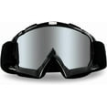 thumbnail image 1 of Motorcycle Goggles Dirt Bike Goggles Windproof ATV Dustproof Racing GogglesScratch Resistant Ski Goggles Protective Safety Glasses PU Resin (Black frame+Color lens), 1 of 7