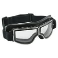 thumbnail image 1 of Motorcycle Goggles Fit over Glasses for Men Vintage Leather Scooter ATV  Anti Fog Black Quad Gear, 1 of 6