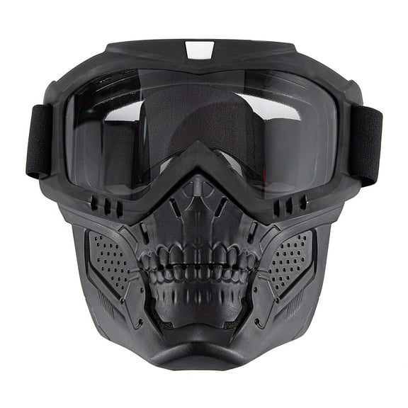 Motorcycle Goggles Mask Detachable, Windproof Motocross Face Mask Anti UV for Riding Skiing Snowmobile