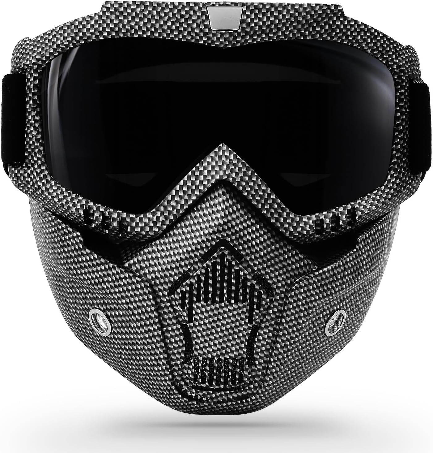 Motorcycle Goggles with Removable Face Mask, Riding Glasses Dirt Bike ...