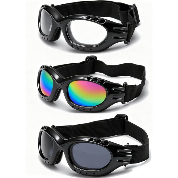 Motorcycle Goggles Riding Glasses Dirt Bike Ski Goggles Anti-UV Dustproof Windproof ATV Goggles For Riding, Skiing, Outdoor