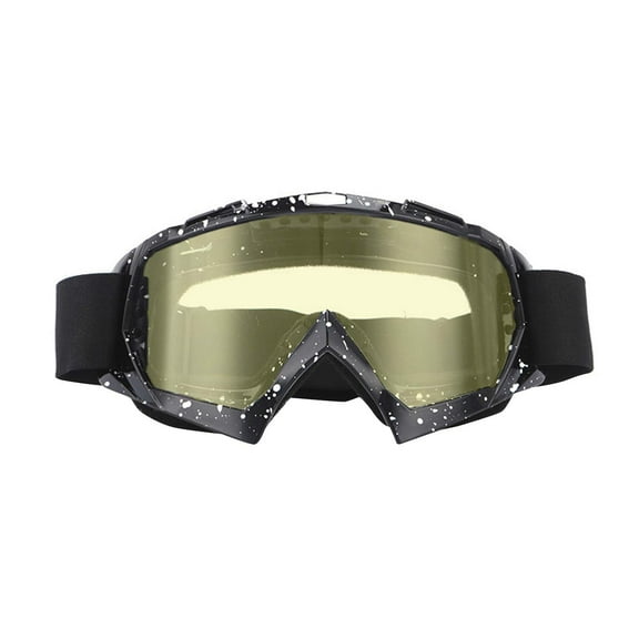 Motorcycle Goggles, Windproof Dirt Bike Goggles, UV Protection ATV Racing Goggles, Anti-Fog Ski Goggles, Adjustable Outdoor Sports Goggles