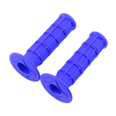 HDBUBALUS Blue & Black CNC Handlebar Grips For Harley Touring, Sportster, Dyna, Softail