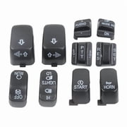 Motorcycle Hand Control Switch Housing Buttons Caps For Harley Touring Road Glide Electra Glide Classic 1996-2013