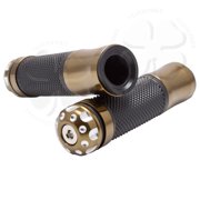 Motorcycle Hand Grips Bar Ends 7/8 Inch Handlebars GSXR CBR RR Ninja ZX R1 R6