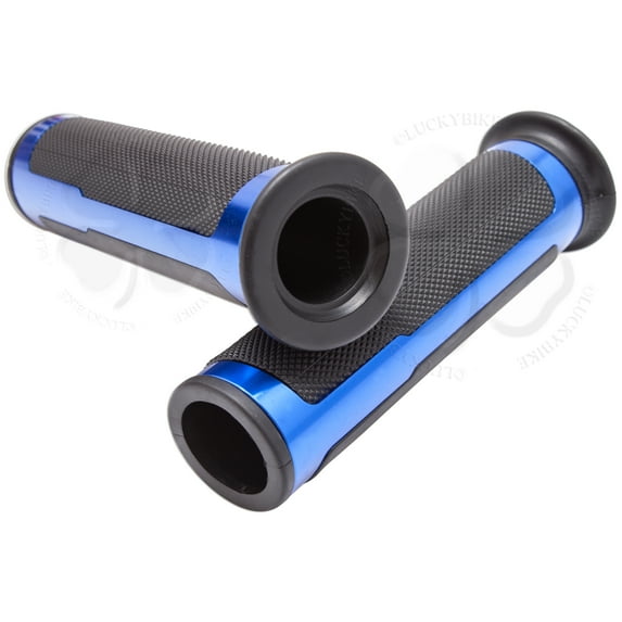 Motorcycle Hand Grips Open End 7/8 Inch Handlebars GSXR CBR RR Ninja ZX R1 R6