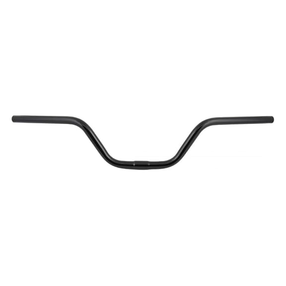 Motorcycle Handlebar 5 Inch Gloss Black - 1 Inch Clamp, 27 Inch Width - Durable Steel Construction for Custom Bikes