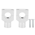 thumbnail image 1 of Motorcycle Handlebar Bracket Clamps Metal Riser Mount for 25mm Diameter Handlebars Motorcycle Electric Vehicles Silver, 1 of 5