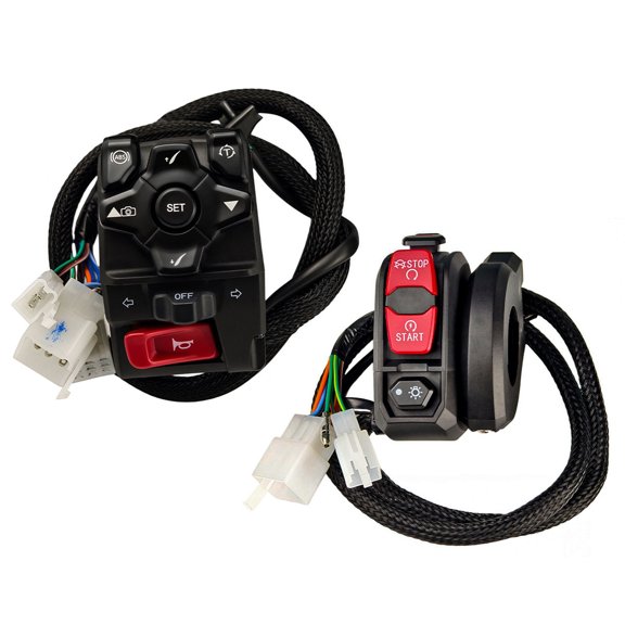 Motorcycle Handlebar Control Assembly Multi Function Controls Waterproof Design For Electric Bike And Motorcycle Customization