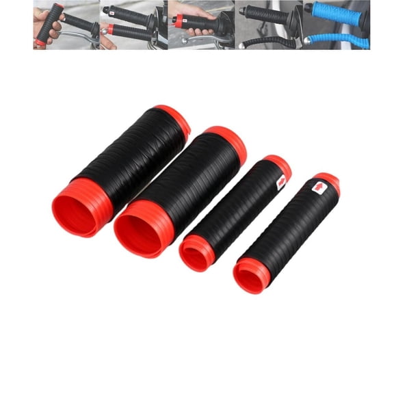 Motorcycle Handlebar Grip Tape, Universal Non-Slip Silicone Covers & Brake Lever Wrap for Better Control