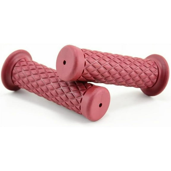 Motorcycle Handlebar Grips Rubber Bar End Thruster Grip 7/8" 22mm Universal Non-Slip Hand Handle Grips for Dirt Pirt Bike Motocross CRF50 XR50 TTR50 ATV Quad with Cruise Assist (Red)