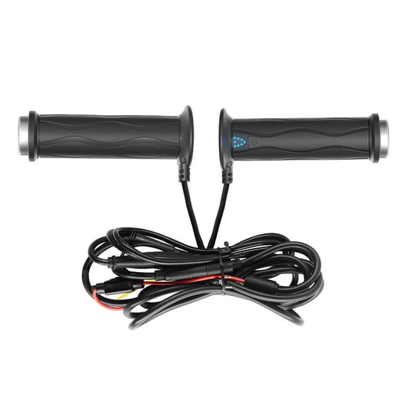 Motorcycle Handlebar Grips with Electric Heating Adjustable Temperature Heated Hand Grips for Motorcycles Quick Fixing