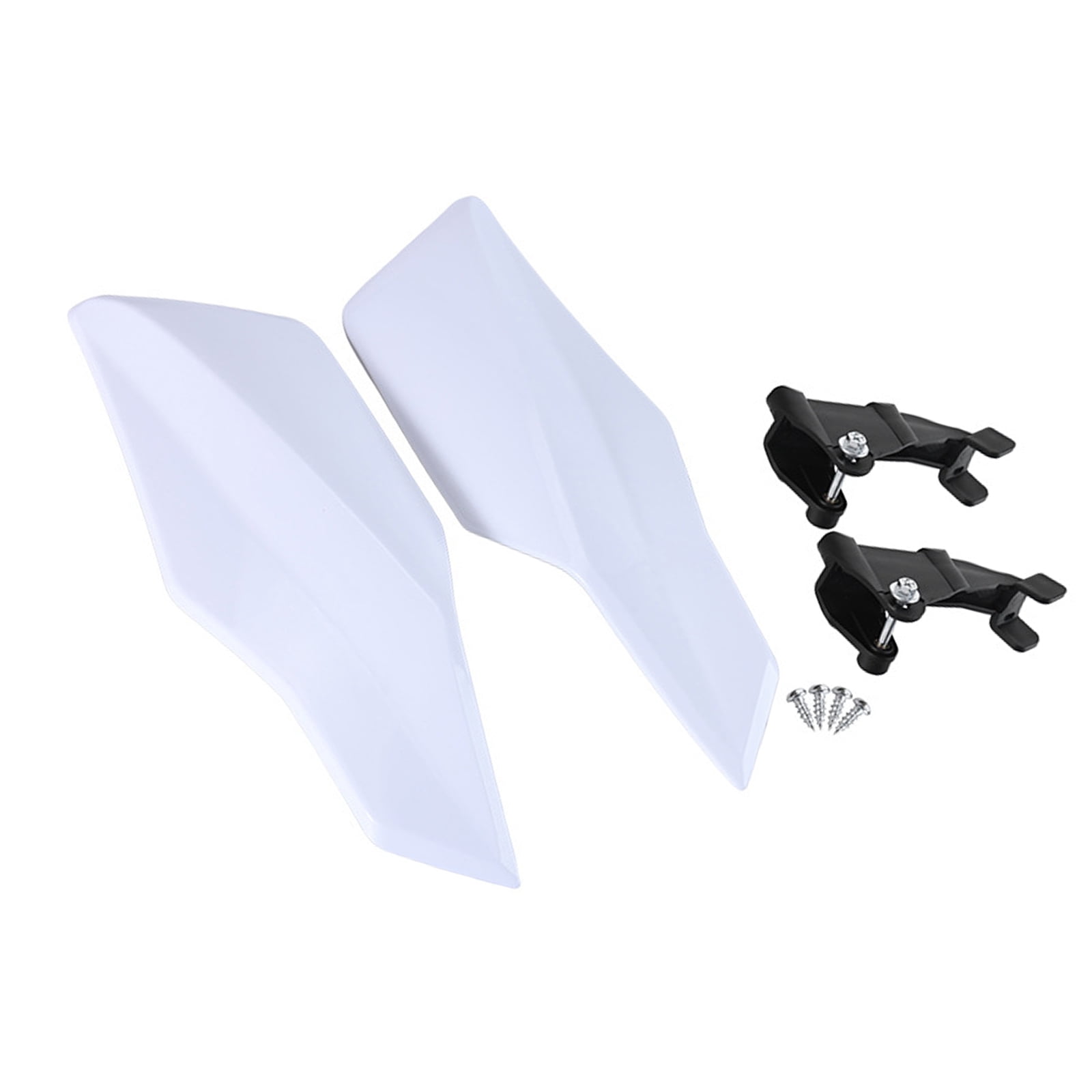 Motorcycle Handlebar Hand Guards Pair Set with Mounting Brackets and ...
