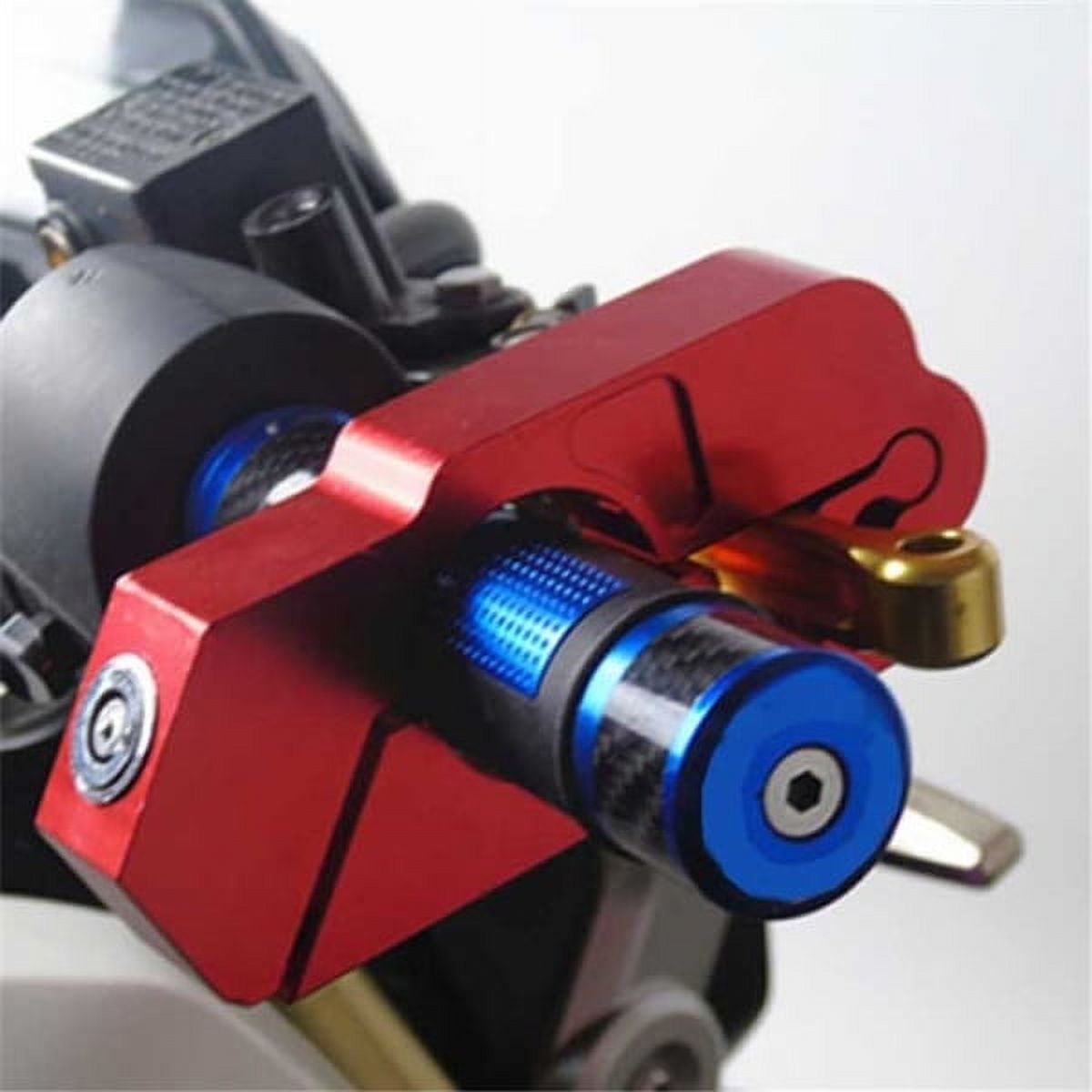 Motorcycle Handlebar Lock Scooter ATV Brake Clutch Security Safety Theft Protection Locks,red