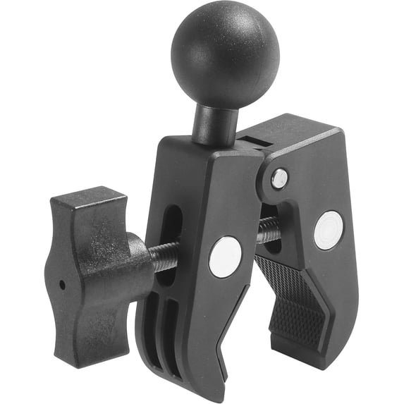 Motorcycle Handlebar Mount Clamp,Car Accessories,Aluminium Alloy Handlebar Mount Clamp Base with 1" Ball for Rails 0.5" to 2" in Diameter,Strong Rod Clamps,Suitable for Motorcycles,Bicycles