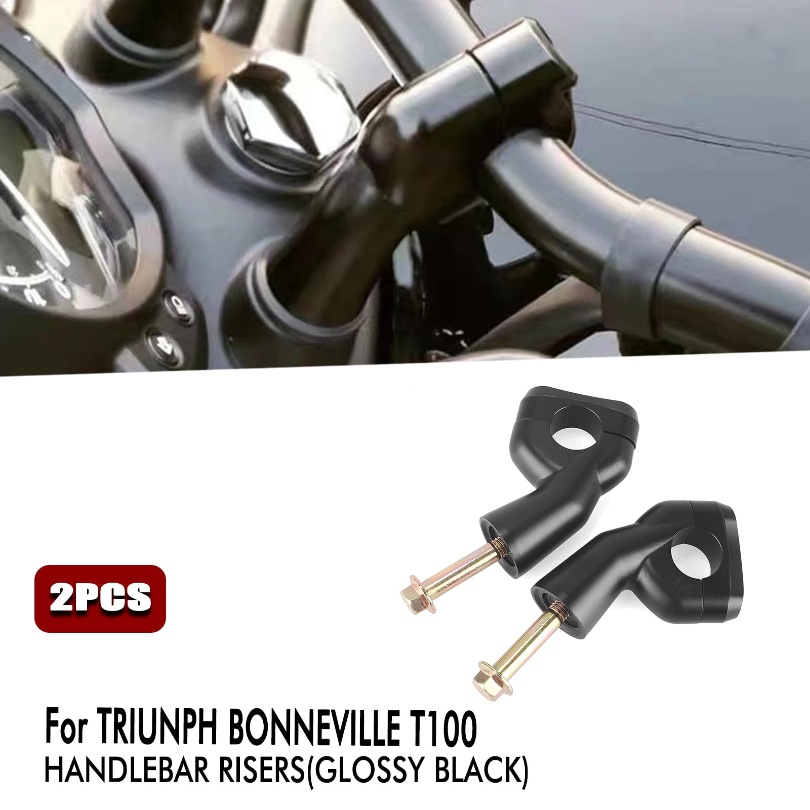 Motorcycle Handlebar Risers Parts Kit Set For Triumph Bonneville T100