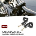 thumbnail image 1 of Motorcycle Handlebar Risers Parts Kit Set For Triumph Bonneville T100 T120 Black chrome, 1 of 11