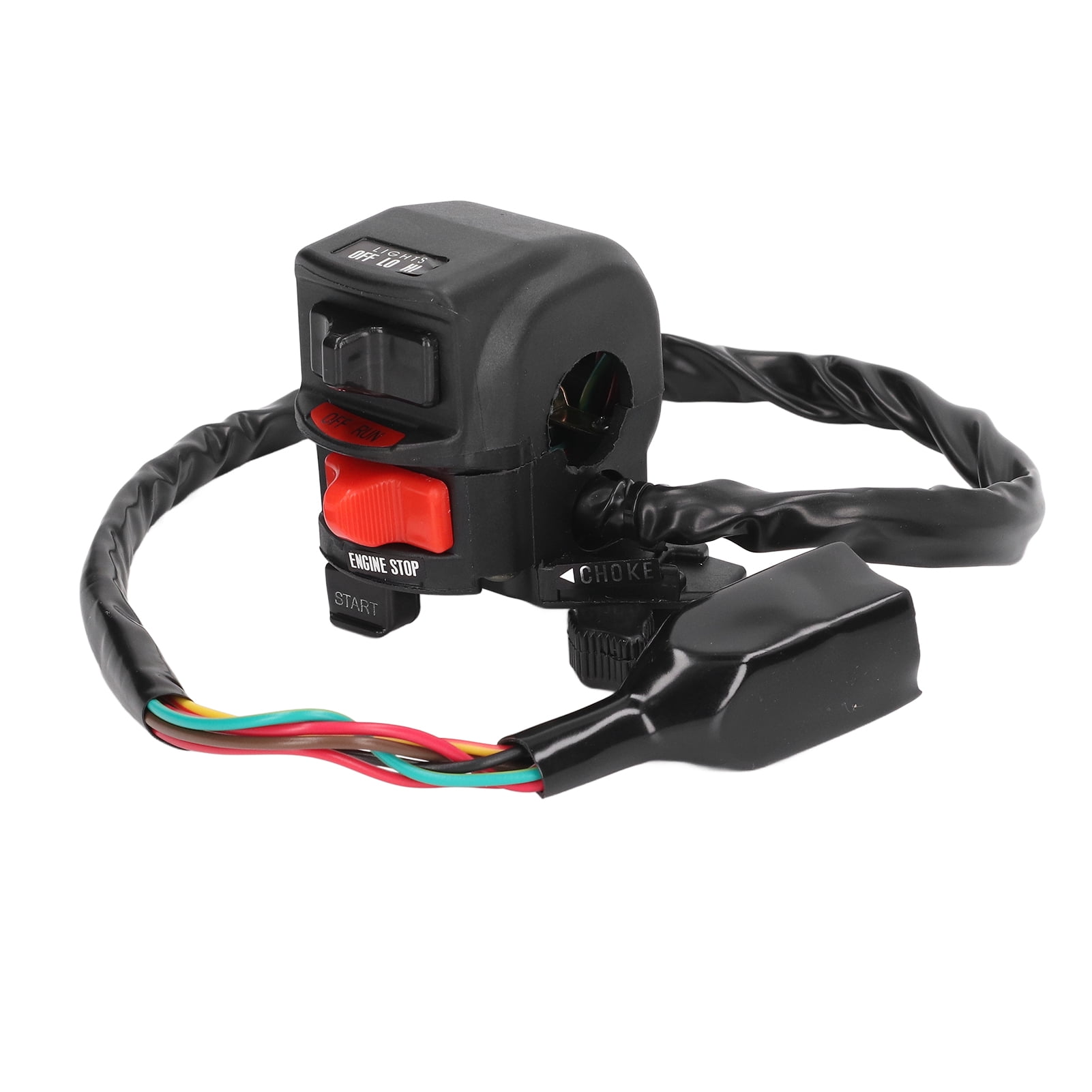 Motorcycle Handlebar Switch, Multifunctional Design Waterproof Durable Control for Bayou Lakota Prairie 300 400, Universal 7/8 Inch Handlebar Easy Installation