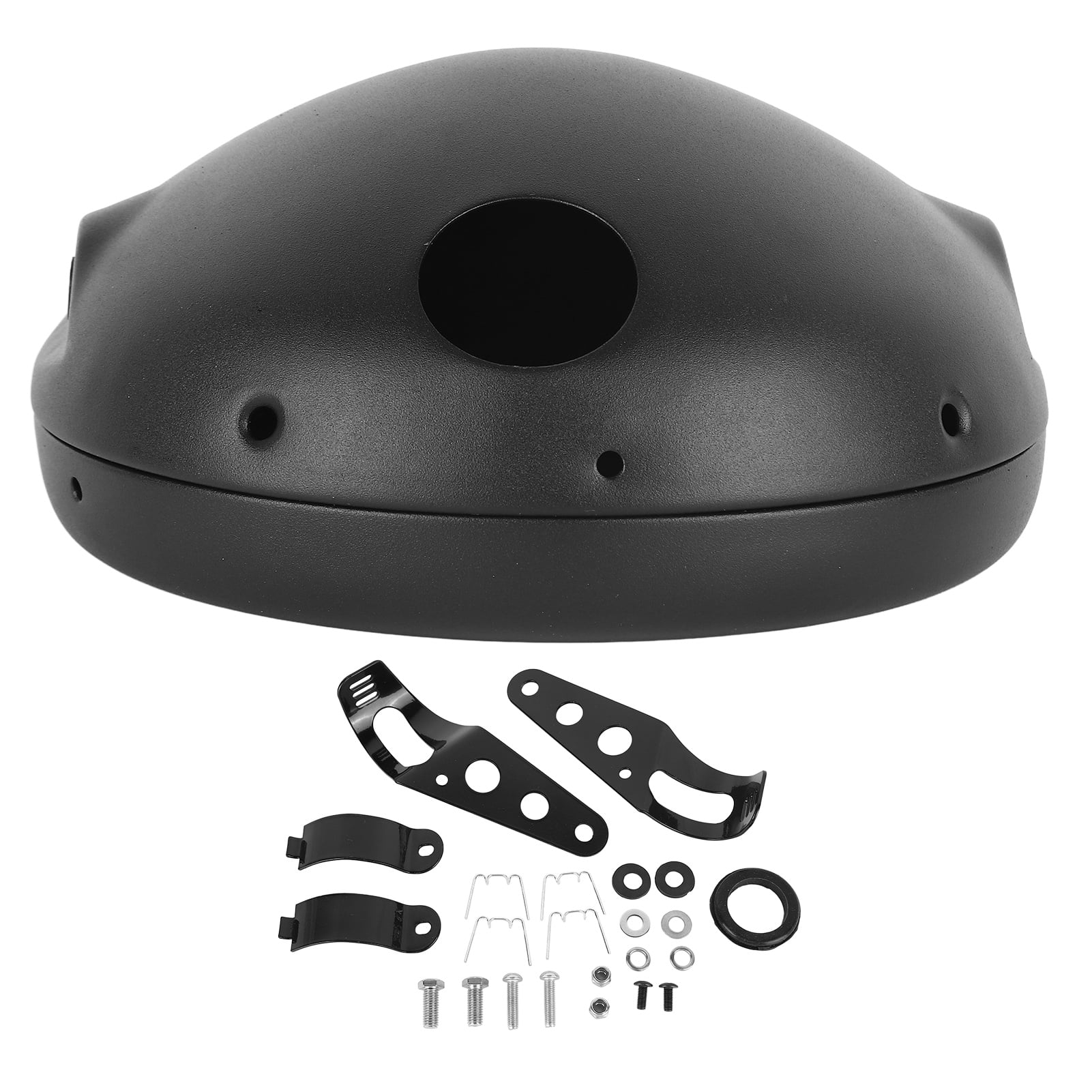 Motorcycle Headlight Housing, High Hardness Matte Black Motorcycle