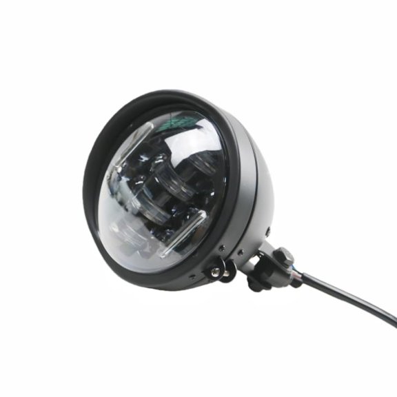 Motorcycle Headlight LED 5.75Inch Headlamp Hi/Lo Beam for Harley Softail Deuce Custom Sportster Iron 883 1200 XL Chopper Bobber