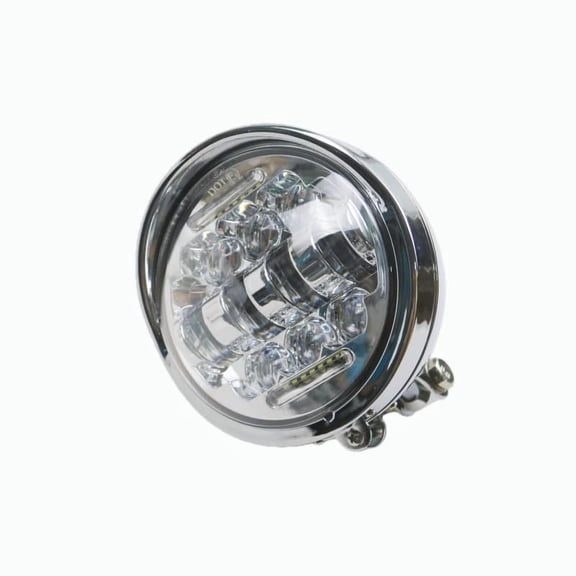 Motorcycle Headlight LED 5.75Inch Headlamp Hi/Lo Beam for Harley Softail Deuce Custom Sportster Iron 883 1200 XL Chopper Bobber