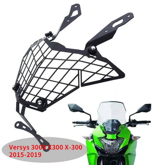 Motorcycle Headlight Protection Cover Mesh Grille Guard for 300X X300 X-300 2015-2019