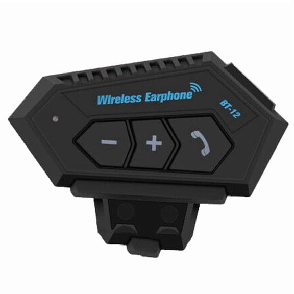 Headset Wireless Bluetooth Headset Hands-Free Phone Call Intercom Music Player Wireless Headset,1 * Helmet Bluetooth headset 1 Set * accessories,Black