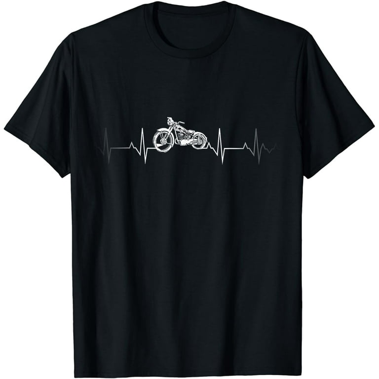 Motorcycle Heartbeat T-Shirt - I Love My Motorcycle. Motorcycle Heartbeat T-Shirt - I Love My Motorcycle.