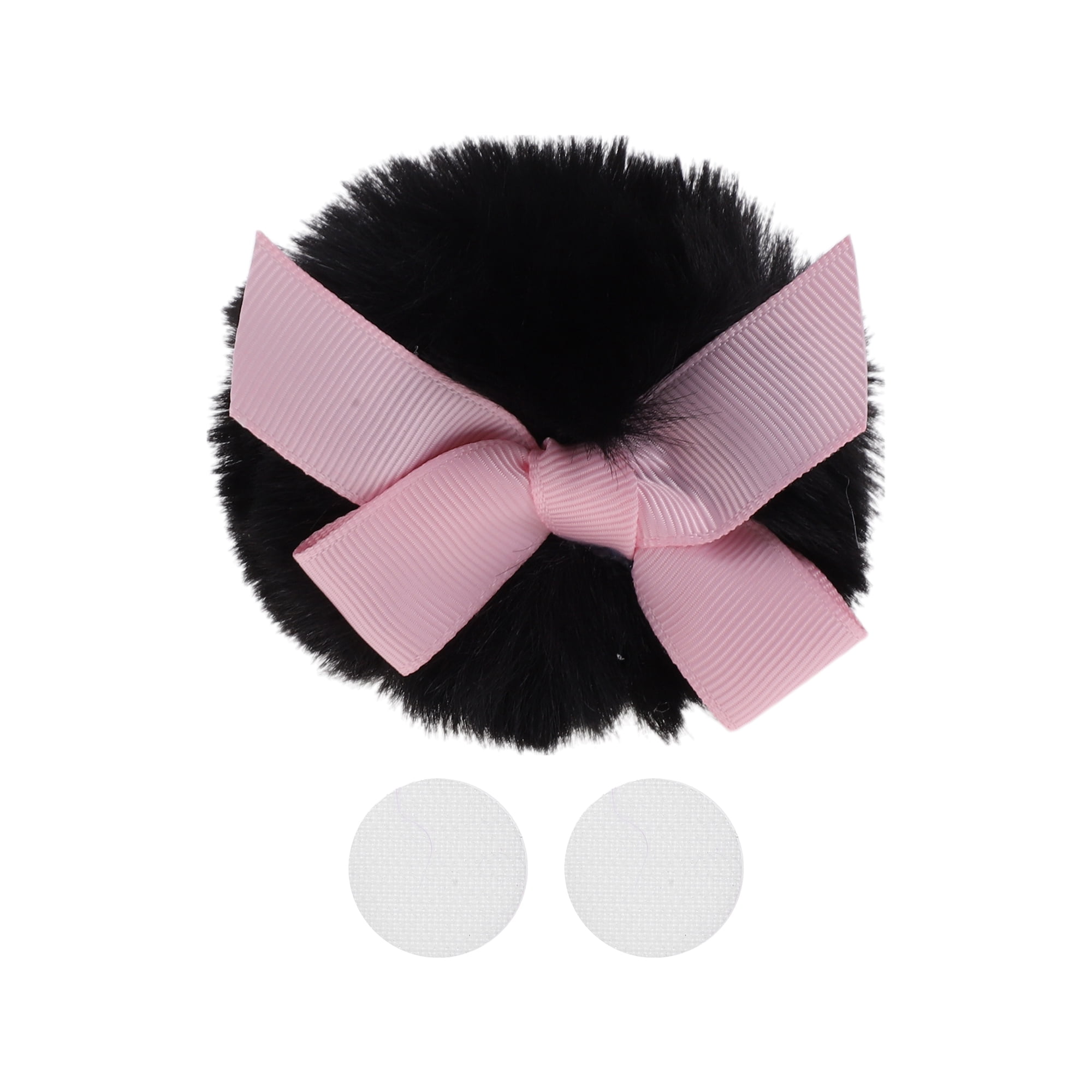 black bow for motorcycle helmet Motorcycle Helmet Accessories Decoration Bow Tail for Motorcycle Bicycle  Skiing Helmets Black Plush Stickers 1 Set