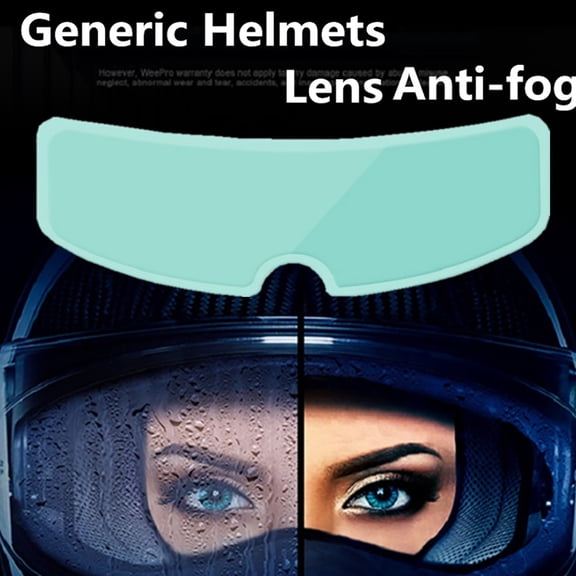 Motorcycle Helmet Anti Fog Film Insert, 23.5x7cm Clear Rainproof Visor Patch, 5 Year Long Lasting Molecular Structure, Full Face Open Face Shield Anti Mist Rain Resistant Sticker