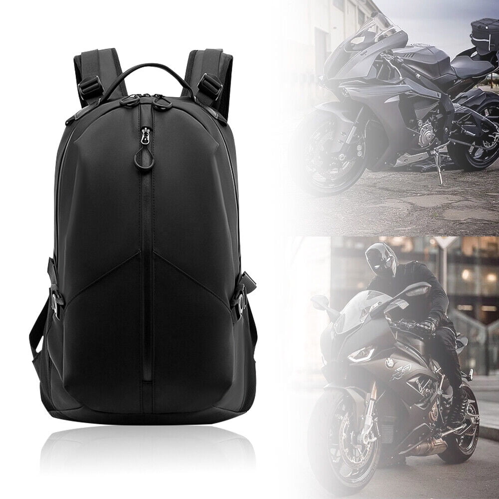 Motorcycle Helmet Backpack Large Capacity Waterproof Helmet Holder Storage Bag with Reflective Stripe for Men