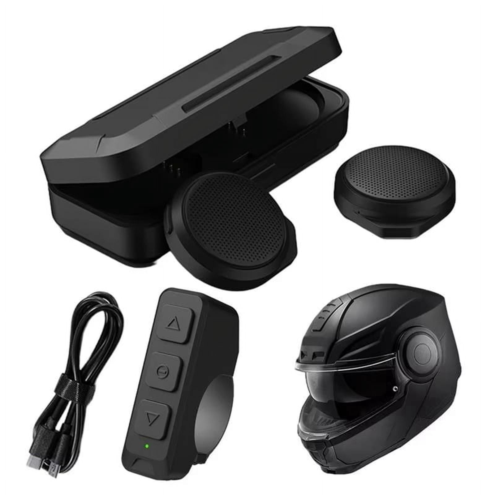 best sounding bluetooth motorcycle helmet cepkquis Headset Wireless 2-Way 400M Intercom Headphone with CVC Noise Cancellation Stereo Music IPX6 Waterproof for Half/Open Face Helmet 2 Pack : Electronics and GPS Navigation Audio Best motorcycle Bluetooth headsets tried