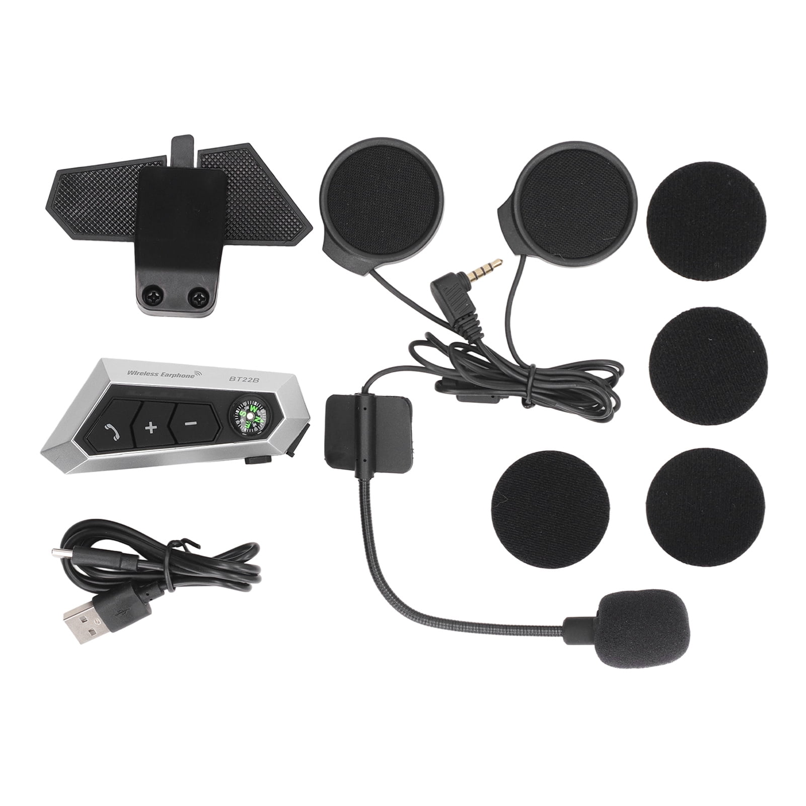 Motorcycle Helmet Bluetooth Headset Waterproof Auto Answer Wireless