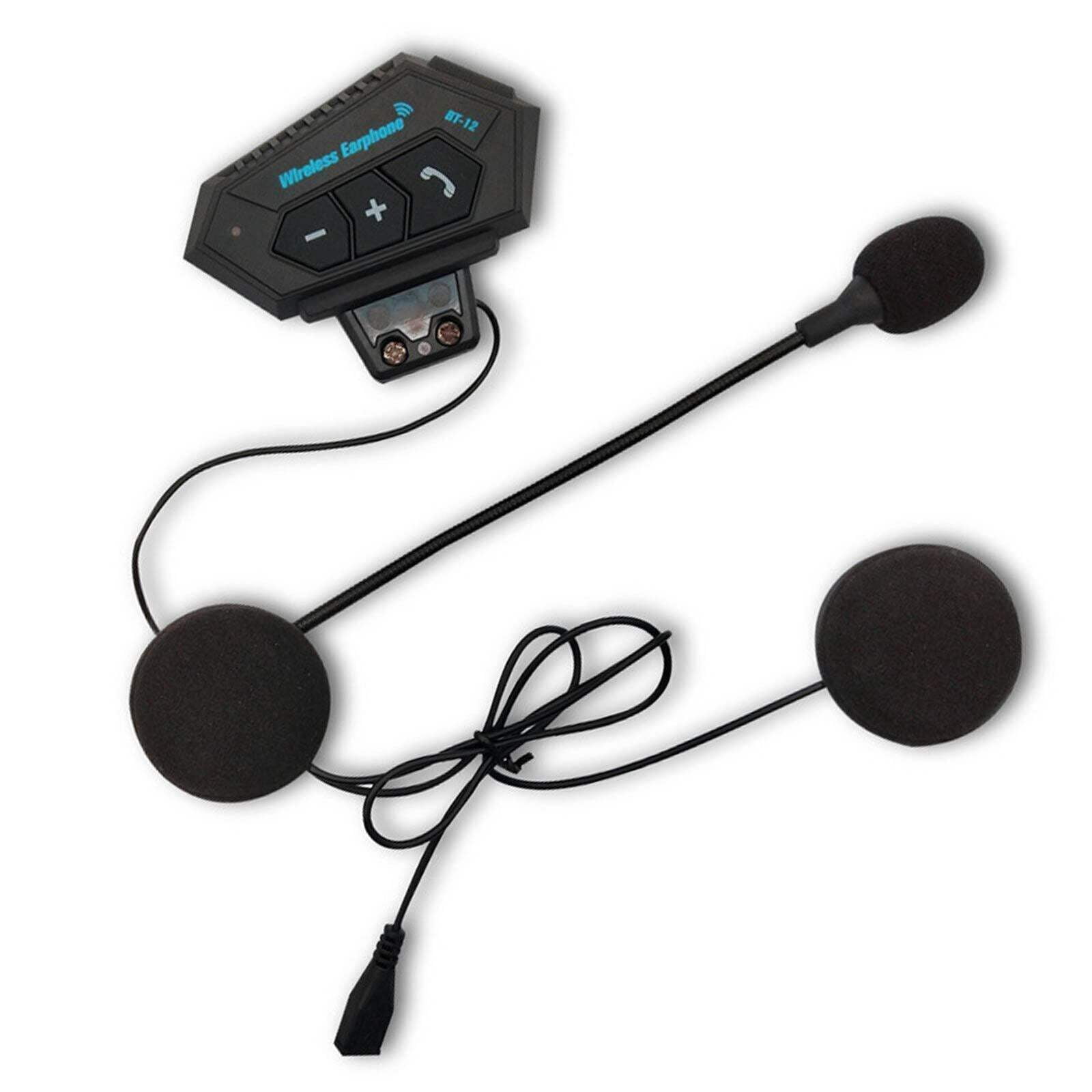 Motorcycle Helmet Bluetooth Headset Wireless Hands-Free Speaker Headphone