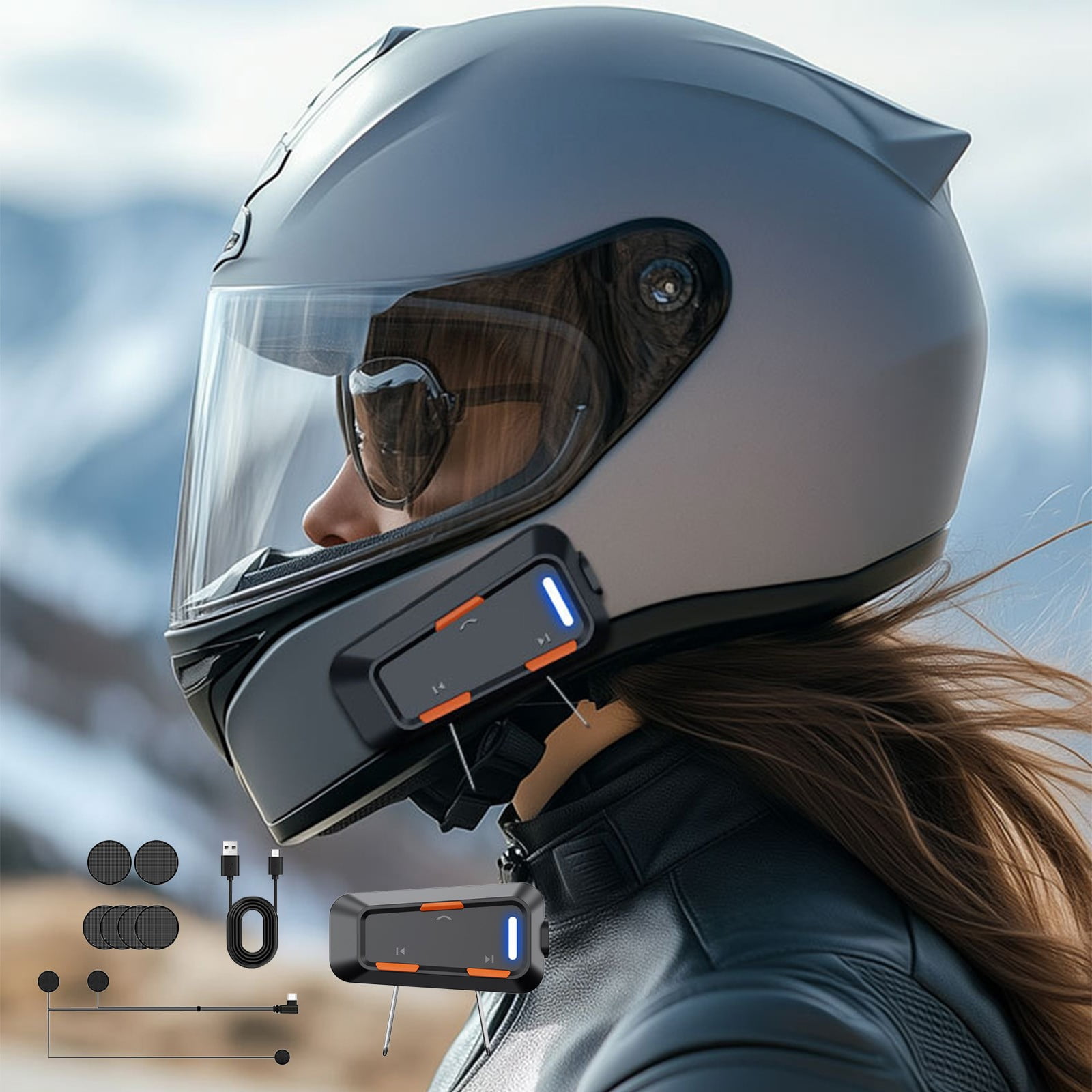 bluetooth cruiser motorcycle helmet K3 Carbon Fiber - Headset Matte Black 2 plus manufacturing that meets multiple safety standard certifications K3 Carbon Fiber Helmet -