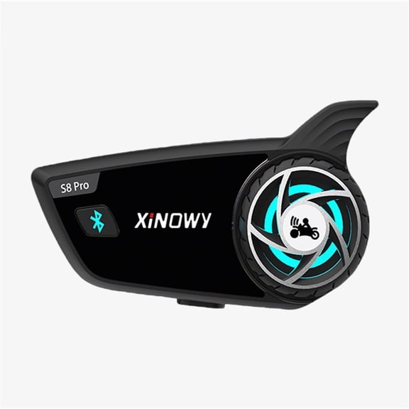 Motorcycle Helmet Bluetooth Intercom, S8 Pro support 6 Way Mesh, 1000M Range, Knob Control, IPX6, Bluetooth 5.3